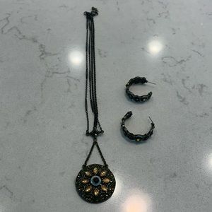 Necklace and earrings